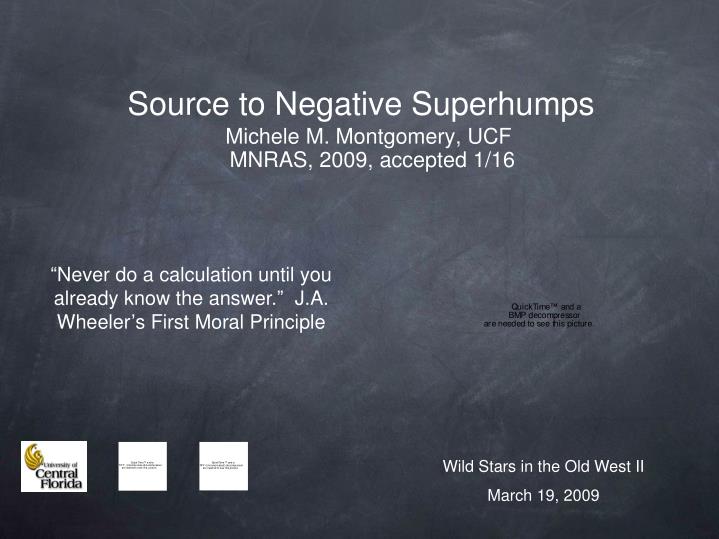 source to negative superhumps