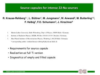 Source capsules for intense 22-Na sources