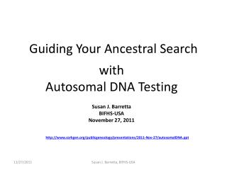 Guiding Your Ancestral Search