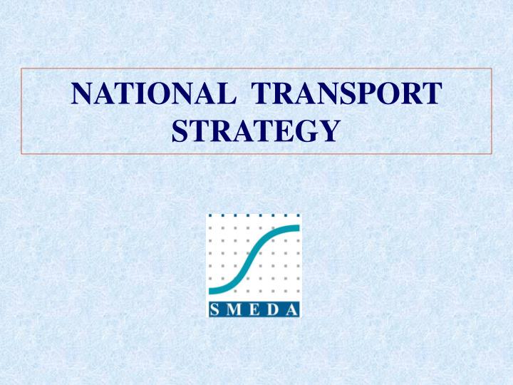 national transport strategy
