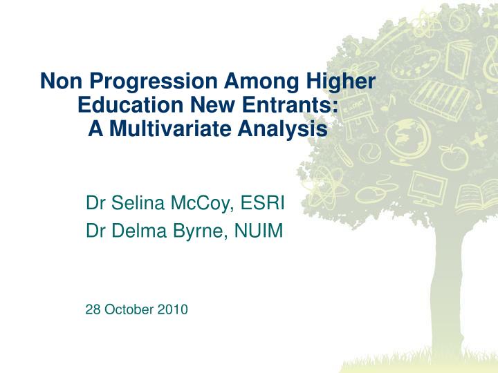 non progression among higher education new entrants a multivariate analysis