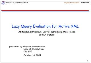 Lazy Query Evaluation for Active XML