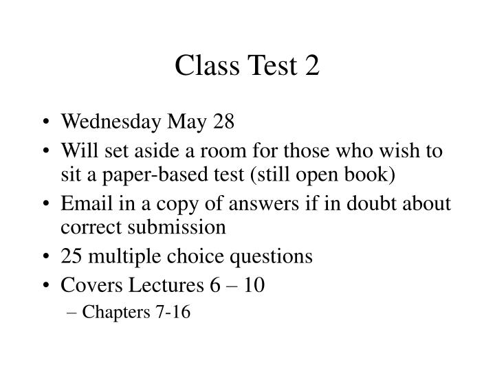 class test 2