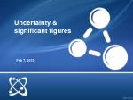 Uncertainty &amp; significant figures - slide 1