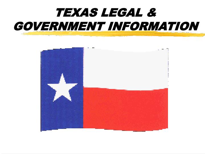 texas legal government information