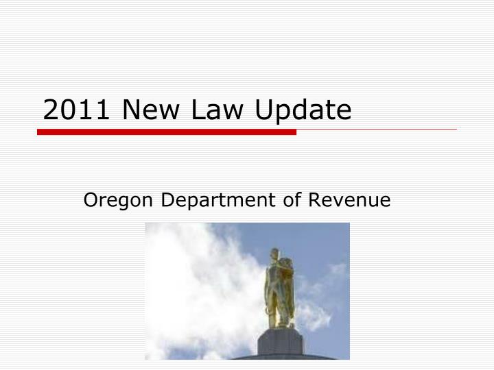 2011 new law update