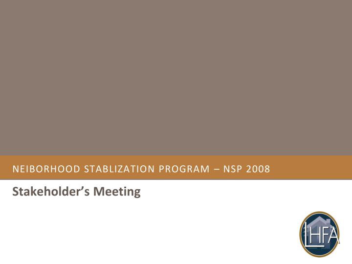 neiborhood stablization program nsp 2008
