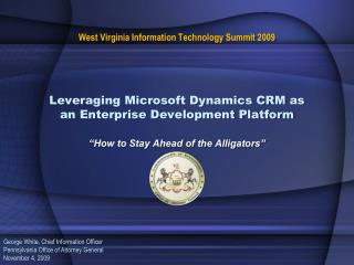 Leveraging Microsoft Dynamics CRM as an Enterprise Development Platform