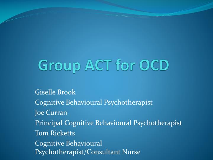 group act for ocd