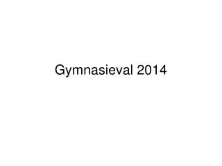 Gymnasieval 2014