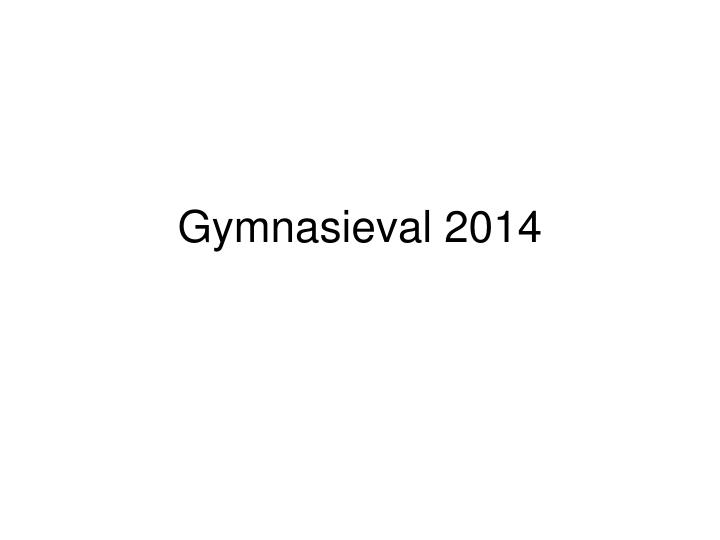 gymnasieval 2014