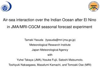 Air-sea interaction over the Indian Ocean after El Nino