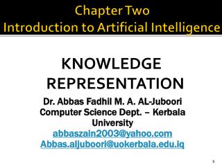 Chapter Two Introduction to Artificial Intelligence