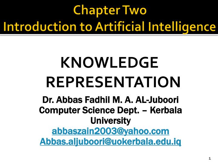 chapter two introduction to artificial intelligence