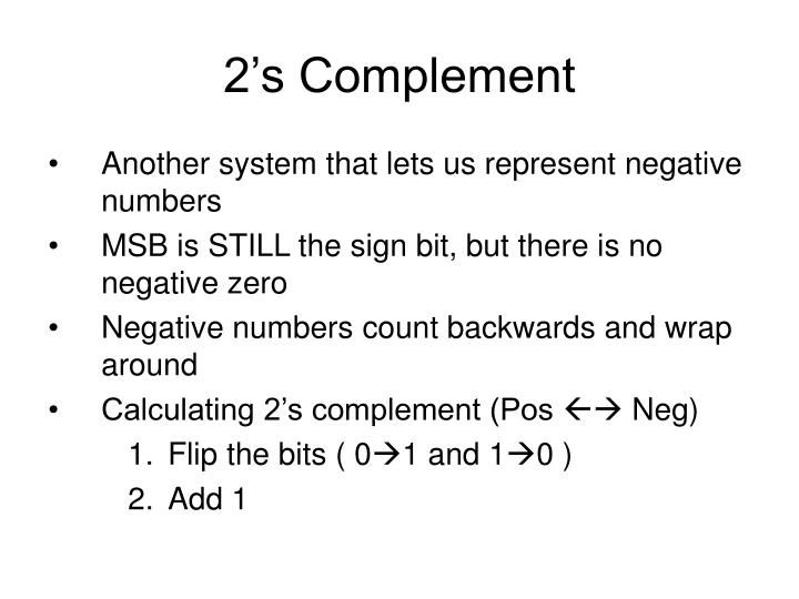 2 s complement