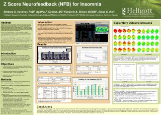 Z Score Neurofeedback (NFB) for Insomnia