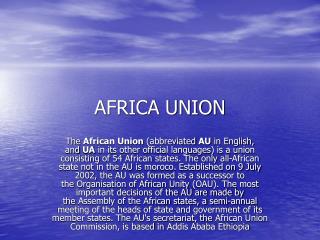 AFRICA UNION
