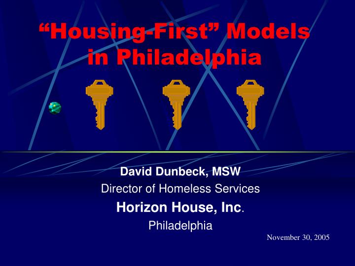 housing first models in philadelphia