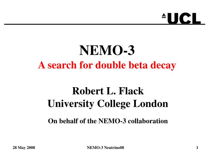 nemo 3 a search for double beta decay