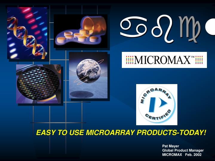 easy to use microarray products today