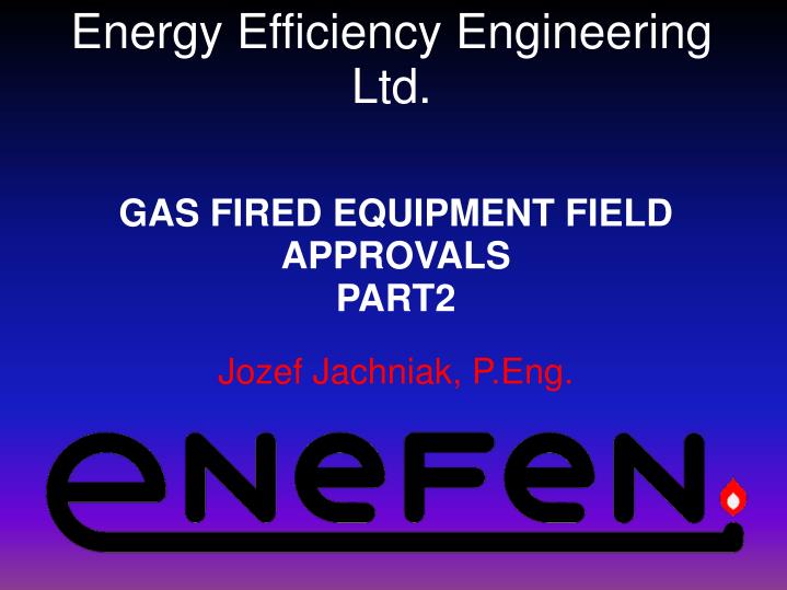 energy efficiency engineering ltd