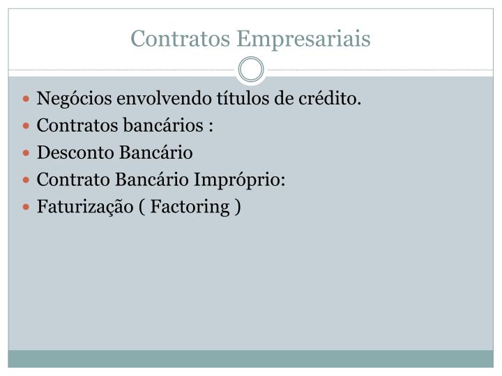 contratos empresariais