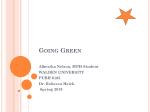 Going Green - slide 1