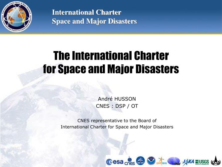 the international charter for space and major disasters