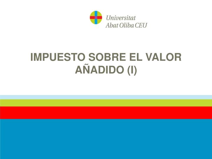 impuesto sobre el valor a adido i