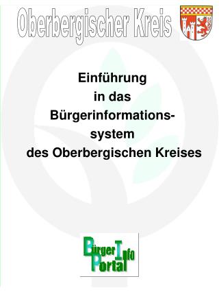 einf hrung in das b rgerinformations system des oberbergischen kreises