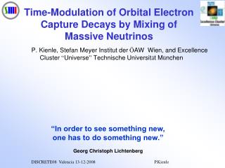 Time-Modulation of Orbital Electron Capture Decays by Mixing of Massive Neutrinos