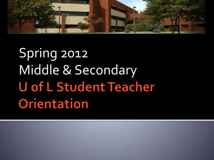 spring 2012 middle secondary