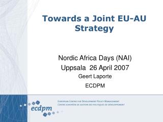 Towards a Joint EU-AU Strategy