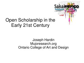 Open Scholarship in the Early 21st Century