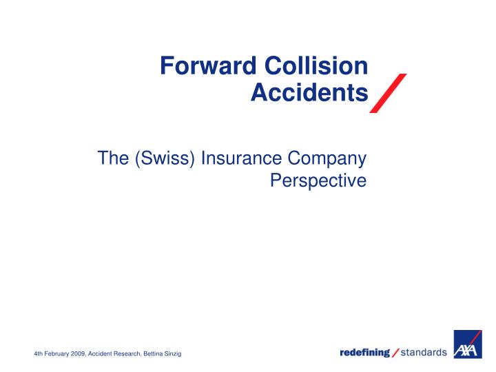 forward collision accidents