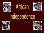 African Independence - slide 1