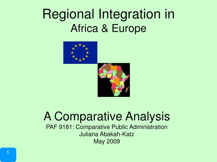 regional integration in africa europe