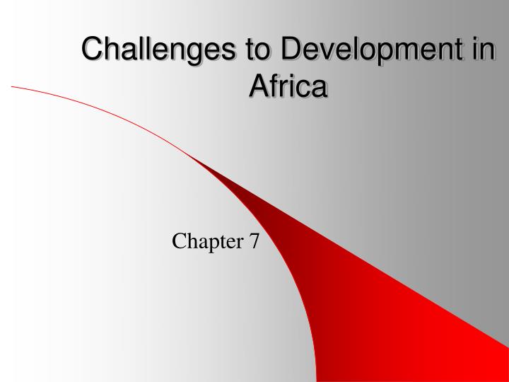 challenges to development in africa