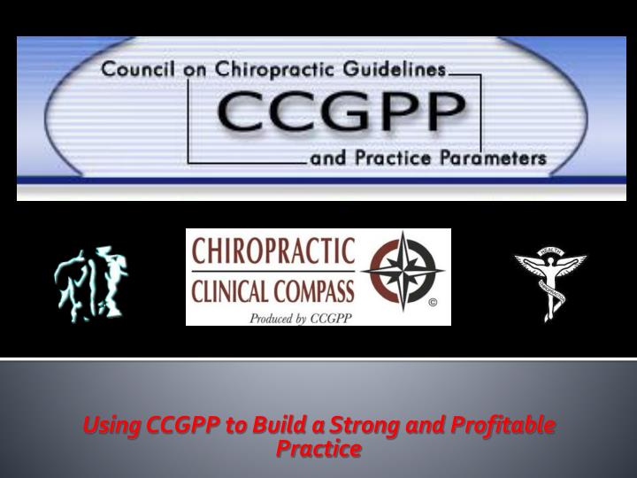 using ccgpp to build a strong and profitable practice