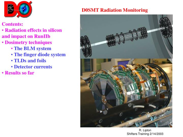 d0smt radiation monitoring