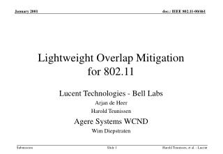 Lightweight Overlap Mitigation for 802.11