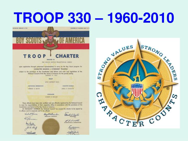 troop 330 1960 2010