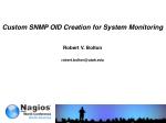 Custom SNMP OID Creation for System Monitoring - slide 1