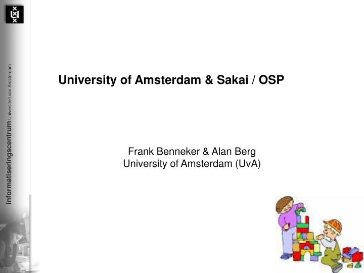 university of amsterdam sakai osp