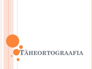 t heortograafia
