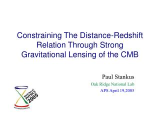 Constraining The Distance-Redshift Relation Through Strong Gravitational Lensing of the CMB