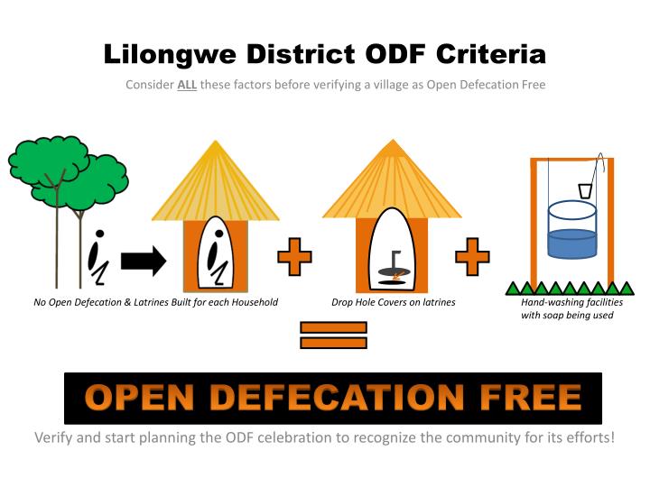 lilongwe district odf criteria