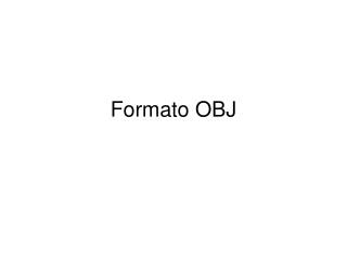 formato obj
