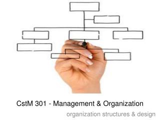 CstM 301 - Management &amp; Organization