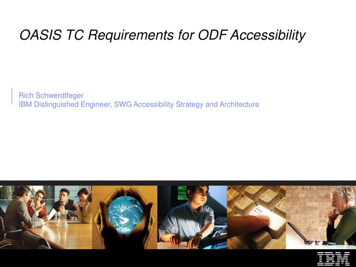 oasis tc requirements for odf accessibility